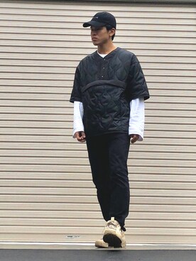 「秋のブラウンスタイル」｜「アイテム（その他アウター）」を使った、オレンジさん（メンズ・169cm）の秋コーディネート