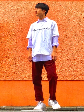 オレンジさん（メンズ・169cm）の秋コーディネート