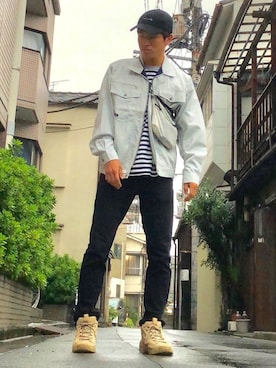 「Pilgrim（ピルグリム）のアイテム」を使った、オレンジさん（メンズ・169cm）の秋コーディネート