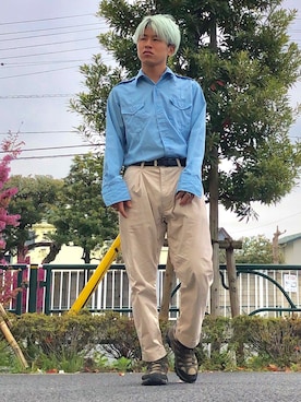 オレンジさん（メンズ・169cm）の春コーディネート