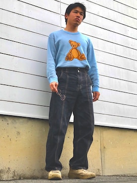 「one after another NICE CLAUP（ワンアフターアナザーナイスクラップ）のアイテム」を使った、オレンジさん（メンズ・170cm）の夏コーディネート