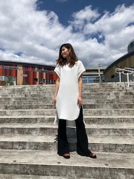 「qualite（カリテ）のアイテム」を使った、ゆいはんさん（レディース・172cm）の春コーディネート