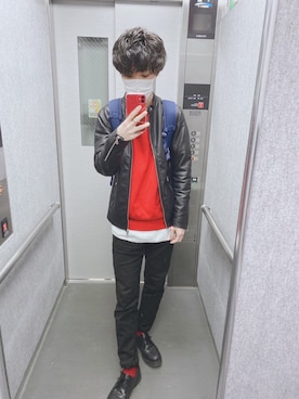 「THE CASUAL（カジュアル）のアイテム（ジャケット/アウター）」を使った、やまけんさん（メンズ・170cm）の春コーディネート