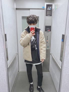 「adidas（アディダス）のアイテム（スウェット）」を使った、やまけんさん（メンズ・170cm）の春コーディネート