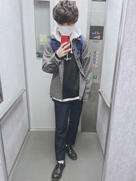 「neos（ネオス）のアイテム（ブルゾン）」を使った、やまけんさん（メンズ・170cm）の春コーディネート