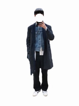 「soe shirts（ソーイシャツ）のアイテム（トップス）」を使った、ともつまさん（メンズ・179cm）の冬コーディネート