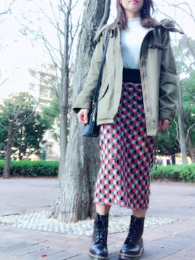 「rich-（リッチ）のアイテム」を使った、みおさん（レディース・151cm）の冬コーディネート
