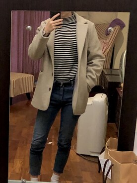 「西裝外套」｜「アイテム（腕時計）」を使った、妮さん（レディース・158cm）の春コーディネート