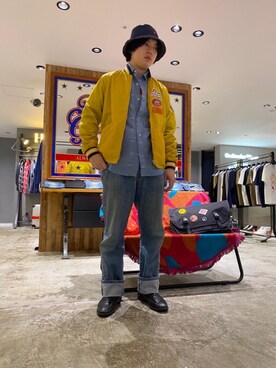 「HYSTERIC GLAMOUR（ヒステリックグラマー）のアイテム（ナイロンジャケット）」を使った、hyshmt07さん（メンズ・174cm）の春コーディネート