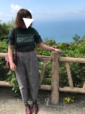 「AS KNOW AS」｜「アイテム（パンツ）」を使った、あるびーずさん（レディース・165cm）の秋コーディネート