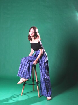 「高腰褲」｜oniu7さん（レディース・164cm）の秋コーディネート