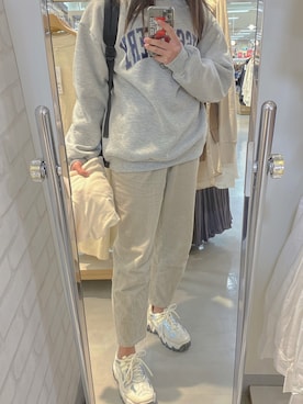 「abcd（ナシ）のアイテム（シューズ）」を使った、えりささん（レディース・158cm）の冬コーディネート