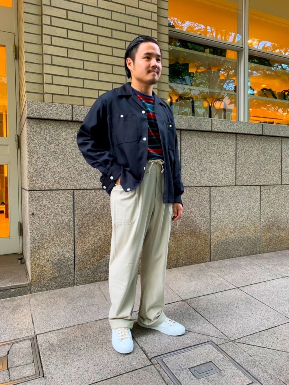 美品 Haversack リヨセル オープンカラーシャツ ハバーサック 美品 Haversack リヨセル オープンカラーシャツ ハバーサック