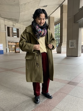 「Bshop（ビショップ）のアイテム」を使った、fukushimaさん（メンズ・163cm）の冬コーディネート