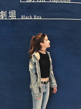 「blue」｜「アイテム（タンクトップ）」を使った、huahuazengさん（レディース・165cm）の春コーディネート