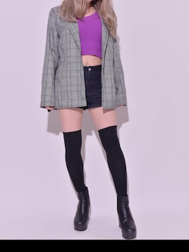 「ESPERANZA（エスペランサ）のアイテム（ブーティ）」を使った、RIHOさん（レディース・152cm）の春コーディネート