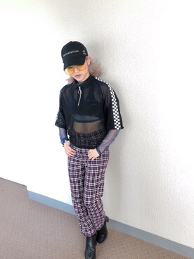 「ESPERANZA（エスペランサ）のアイテム（ブーティ）」を使った、RIHOさん（レディース・152cm）の夏コーディネート