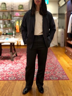 「アーバンリサーチ」｜「アイテム（スリッポン）」を使った、oginoyさん（メンズ・176cm）の春コーディネート