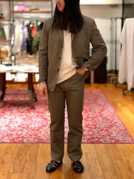 「LEMAIRE（ルメール）のアイテム（ジャケット/アウター）」を使った、oginoyさん（メンズ・176cm）の夏コーディネート