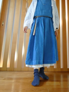 「Hands of creation（ハンズオブクリエイション）のアイテム」を使った、YukoKaさん（レディース・156cm）の夏コーディネート