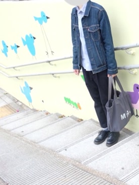 「CASH CA（カシュカ）のアイテム」を使った、NAAさん（メンズ・174cm）の春コーディネート