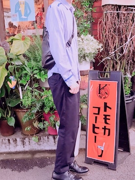 「CASH CA（カシュカ）のアイテム」を使った、NAAさん（メンズ・174cm）の春コーディネート