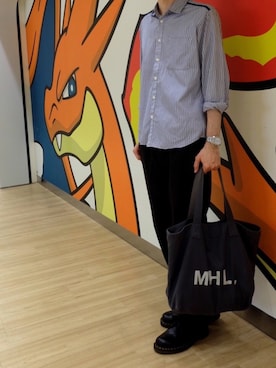 「CASH CA（カシュカ）のアイテム」を使った、NAAさん（メンズ・174cm）の夏コーディネート