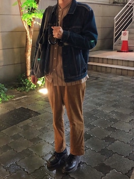 「オシャレパッソ」｜「アイテム（デニムジャケット）」を使った、NAAさん（メンズ・174cm）の秋コーディネート