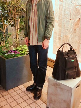 「G-SHOCK（ジーショック）のG-SHOCK　ジーショック　CASIO　カシオ　デジタル（デジタル腕時計）」を使った、NAAさん（メンズ・174cm）の春コーディネート