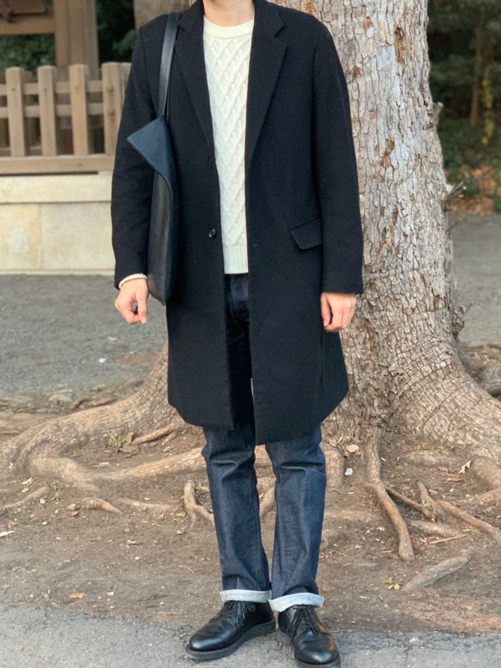 MARGARET HOWELL（マーガレットハウエル）の「LEATHER LOGO BAG