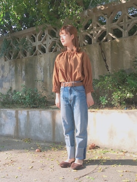 「Another Edition」｜「アイテム（パンプス）」を使った、momokooさん（レディース・155cm）の秋コーディネート