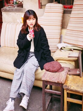 momokooさん（レディース・155cm）の冬コーディネート