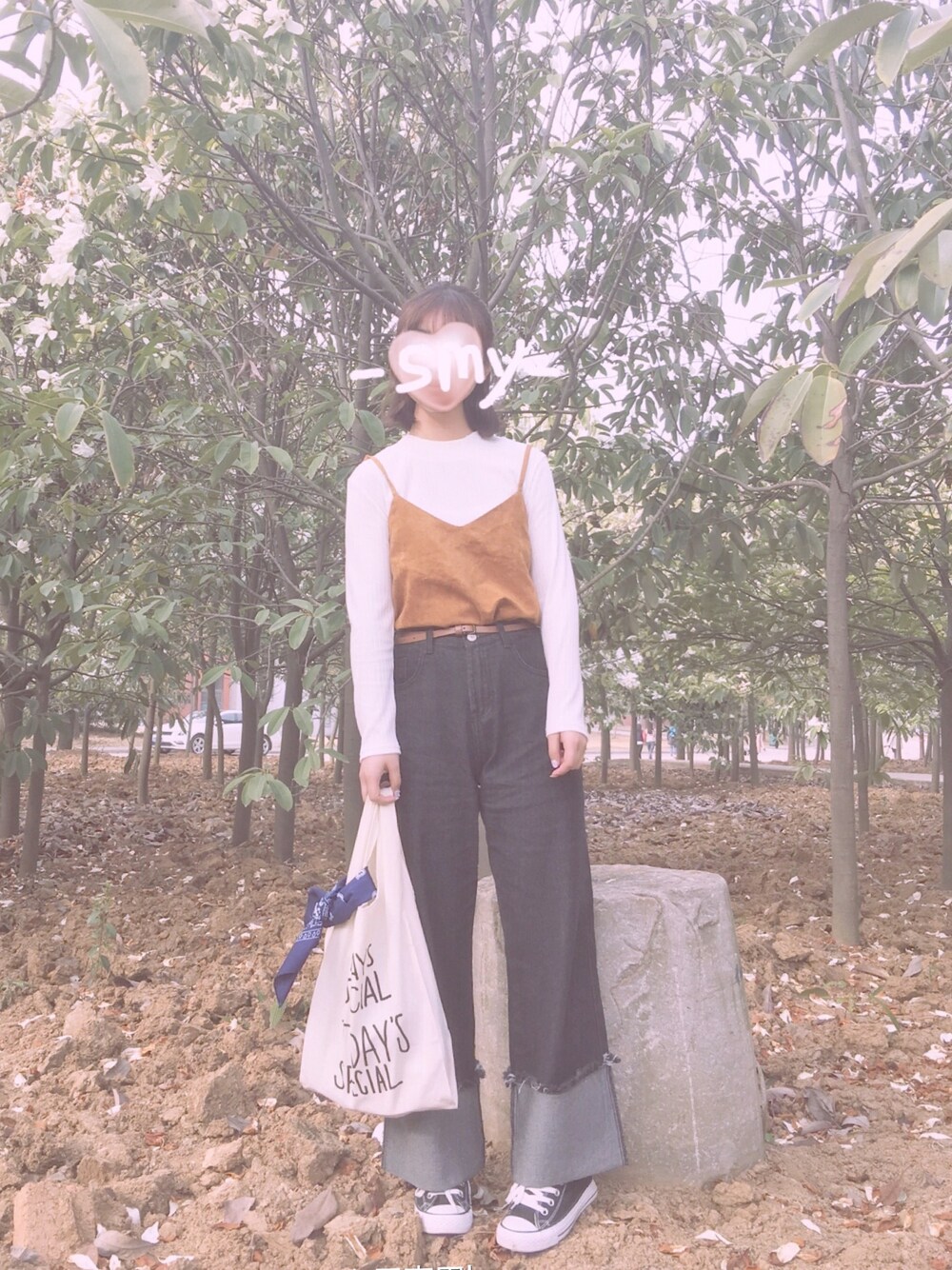 「WEGO、CIBONE(CIBONE)、ootd、JEANASiS、converse、H&M」｜「H&Mのアイテム（キャップ、グレー系）」を使った、momokooさん（レディース・155cm）の夏コーディネートの1枚目の写真