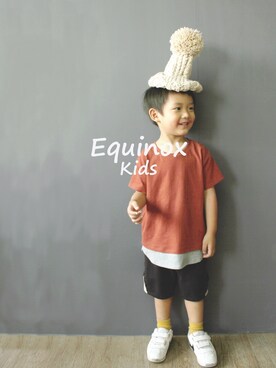 「休闲」｜equinoxさん（キッズ・100cm）の春コーディネート