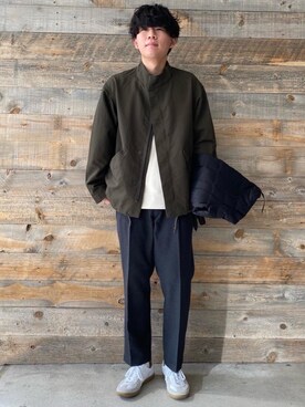 「TAION」｜「アイテム（その他アウター）」を使った、ryoさん（メンズ・179cm）の秋コーディネート