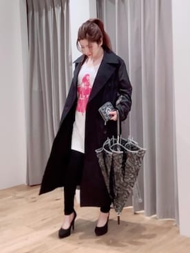 「傘」｜「アイテム（財布/小物）」を使った、tanaka0831さん（レディース・157cm）の春コーディネート