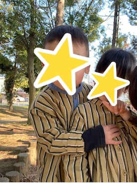 「RAGMART（ラグマート）のアイテム（シャツワンピース）」を使った、riechin77さん（キッズ・100cm）の夏コーディネート
