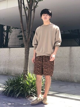 「MACOBER（マコバ）のアイテム」を使った、一谷さん（メンズ・174cm）の夏コーディネート