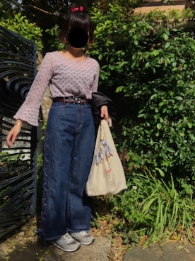 「passage mignon/flaneur（パサージュミニョンフラヌール）のアイテム（サンダル）」を使った、hanaco ‪✾‬さん（レディース・156cm）の春コーディネート