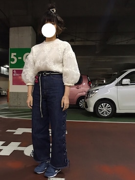 「アイテム（ピアス（両耳用））」を使った、hanaco ‪✾‬さん（レディース・156cm・20代）の春コーディネート