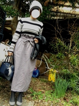 「passage mignon/flaneur（パサージュミニョンフラヌール）のアイテム（帽子）」を使った、hanaco ‪✾‬さん（レディース・156cm）の冬コーディネート