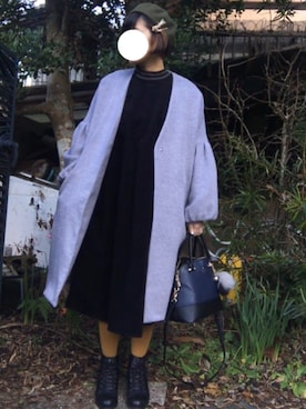 「アイテム（ピアス（両耳用））」を使った、hanaco ‪✾‬さん（レディース・156cm・20代）の冬コーディネート