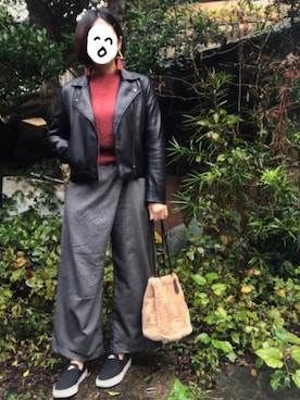 「アイテム（ピアス（両耳用））」を使った、hanaco ‪✾‬さん（レディース・156cm・20代）の秋コーディネート