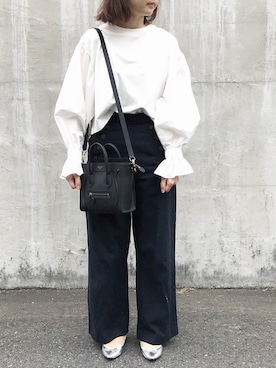 「muller of yoshiokubo（ミュラーオブヨシオクボ）のアイテム（その他パンツ）」を使った、maaさん（レディース・165cm）の夏コーディネート