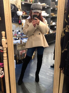 「antic rag（アンティックラグ）のアイテム」を使った、ﾙ ｲ さん（レディース・152cm）の冬コーディネート