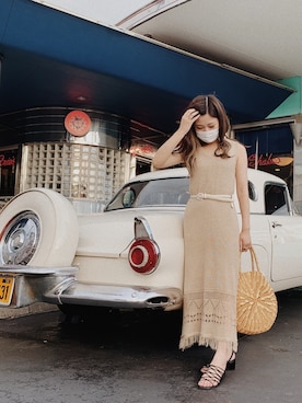 「antic rag（アンティックラグ）のアイテム」を使った、ﾙ ｲ さん（レディース・152cm）の夏コーディネート