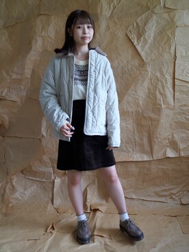 「179/WG（イチナナキュウダブルジー）のアイテム（ジャケット/アウター）」を使った、megumiさん（レディース・158cm）の秋コーディネート