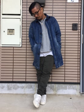 「Ranch standard（ランチスタンダード）のアイテム（ジャケット/アウター）」を使った、PLUSALPHA さん（メンズ・169cm）の秋コーディネート