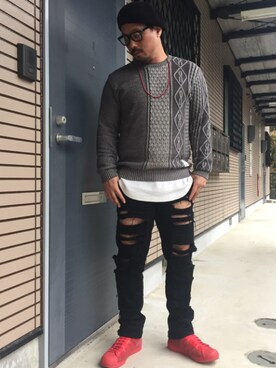 「Ranch standard（ランチスタンダード）のアイテム（トップス）」を使った、PLUSALPHA さん（メンズ・169cm）の秋コーディネート