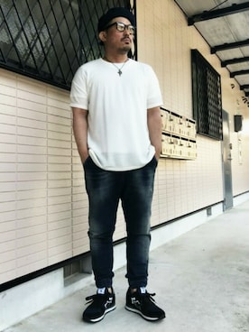 「Ranch standard（ランチスタンダード）のアイテム（トップス）」を使った、PLUSALPHA さん（メンズ・169cm）の夏コーディネート